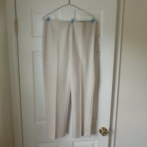 Talbots Women's Wide Leg High Waist Trouser Stretchy Dress Pants Beige Size 10P